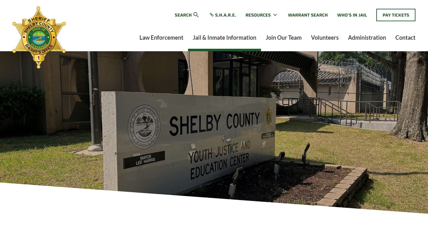 Youth Justice and Education Center - shelby-sheriff.org